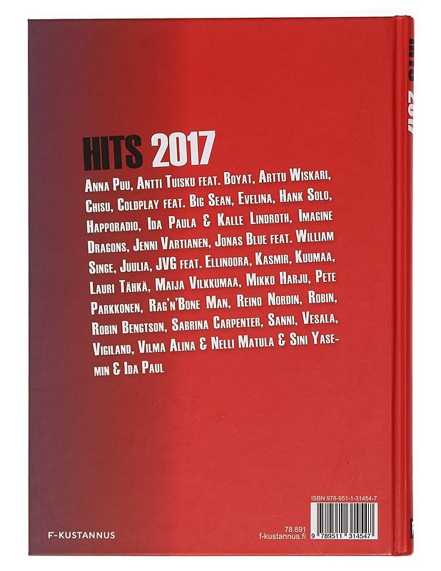Hits 2017 - Leskelä, Ari - Musiikki- ja elokuvakirjat - 10105385716 - 1
