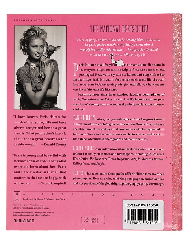 Confessions of an heiress : a tongue-in-chic peek behind the pose - Paris Hilton - Elämäkerrat ja muistelmat - 10105385727 - 1