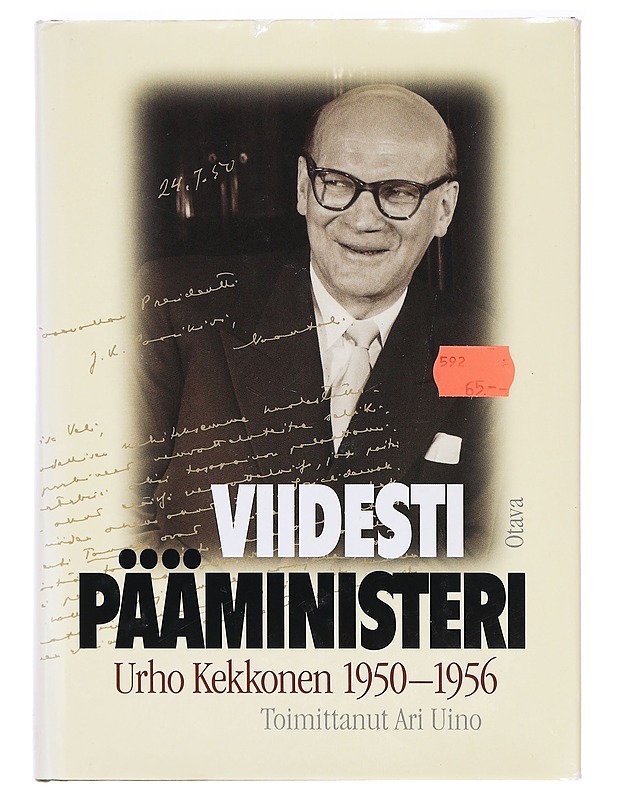 Viidesti pääministeri : Urho Kekkonen 1950-1956 - Uino, Ari - Elämäkerrat ja muistelmat - 10105385785 - 0