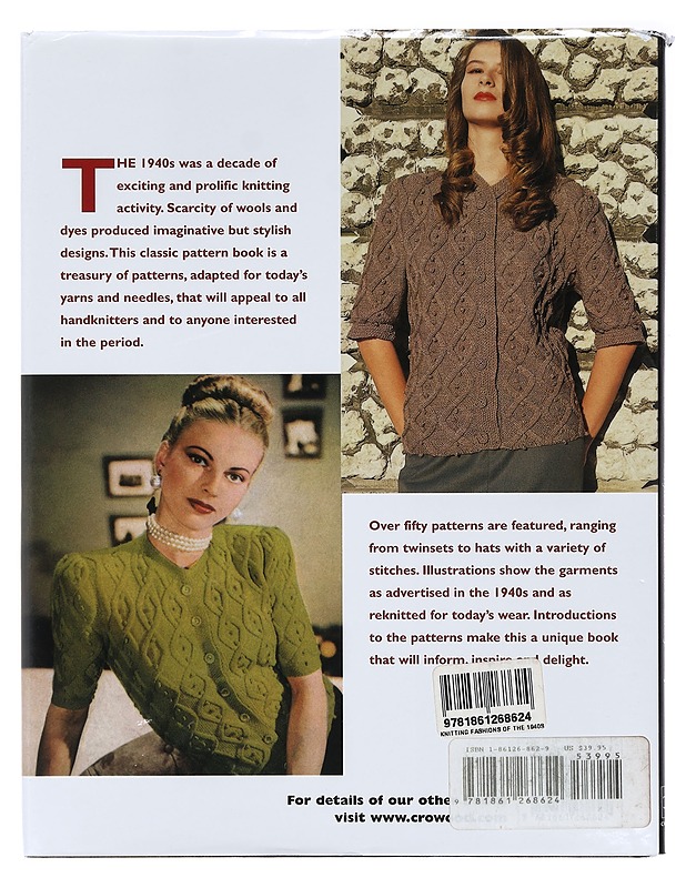 Knitting Fashions of the 1940s : Styles, Patterns and History - Jane Waller - Historiakirjat - 10105385914 - 1