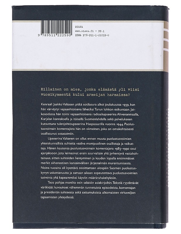 Jaakko Valtanen : tammenlehväkenraali - Suomi, Juhani - Elämäkerrat ja muistelmat - 10105385924 - 1