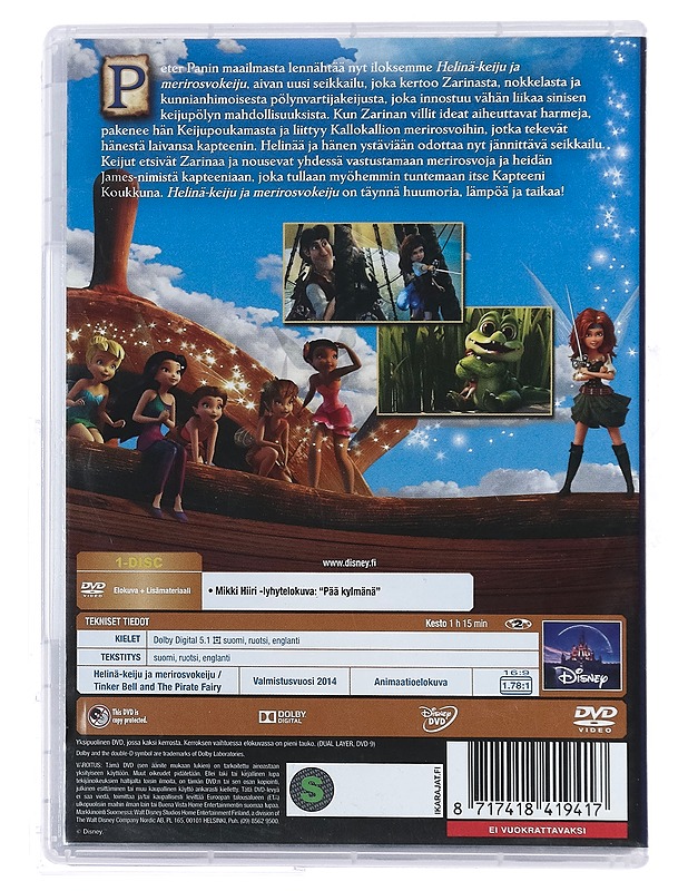 Helinä-keiju ja Merirosvokeiju - DVD - DVD-elokuvat - 10105385954 - 1