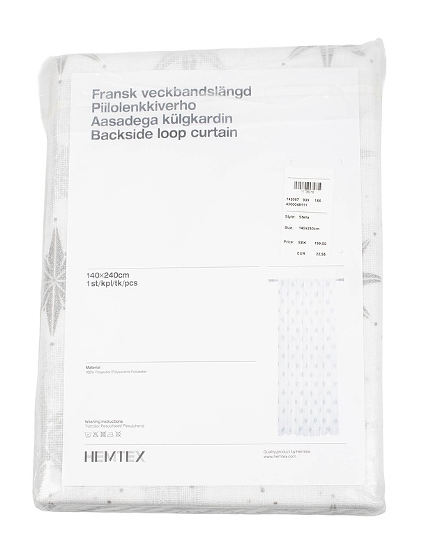 HEMTEX piilolenkkiverho, 140x240 cm - Verhot ja kapat - 10105385964 - 1
