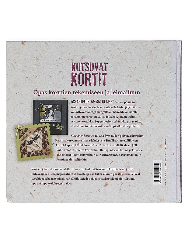 Kutsuvat kortit : opas korttien tekemiseen ja leimailuun - Korventaka, Kaarina - Tietokirjat ja oppaat - 10105385967 - 1