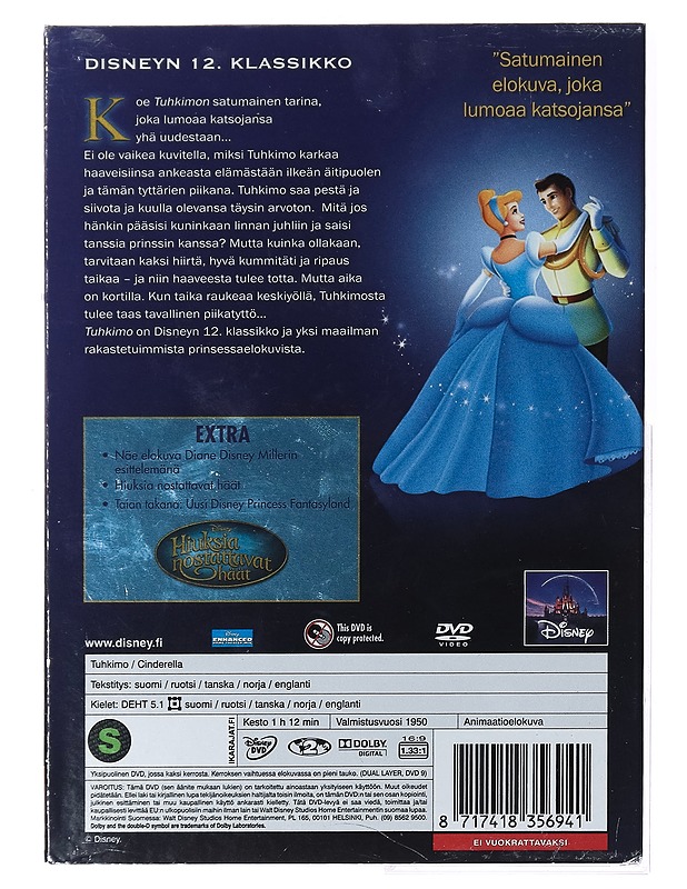 Tuhkimo - DVD - DVD-elokuvat - 10105386032 - 1