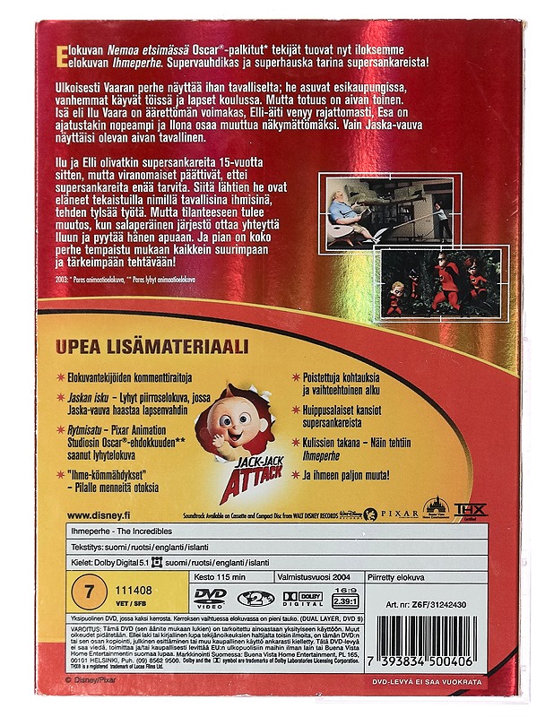 Ihmeperhe - DVD - DVD-elokuvat - 10105386063 - 1