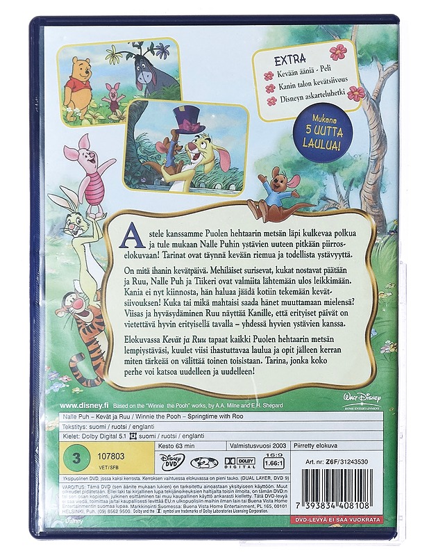 Nalle Puh: Kevät ja Ruu - DVD - DVD-elokuvat - 10105386064 - 1
