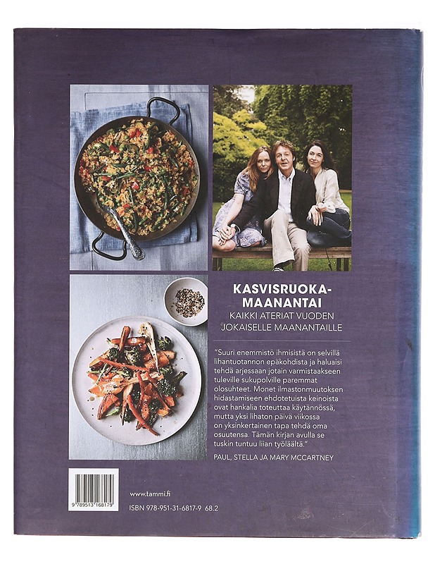 Kasvisruokamaanantai - McCartney, Paul - Ruokakirjat - 10105386106 - 1