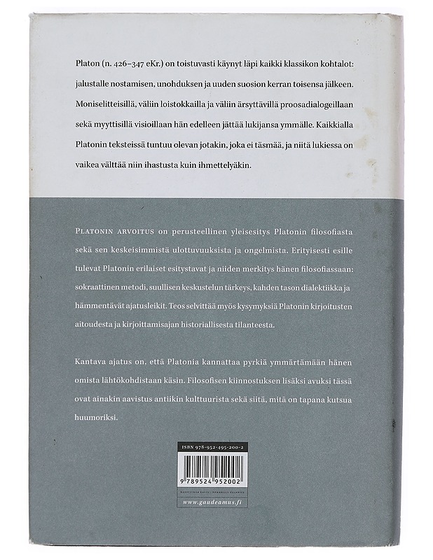 Platonin arvoitus - Thesleff, Holger - Historiakirjat - 10105386297 - 1