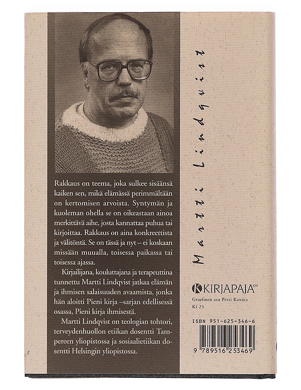 Pieni kirja rakkaudesta - Martti Lindqvist - Tietokirjat ja oppaat - 10105386417 - 1