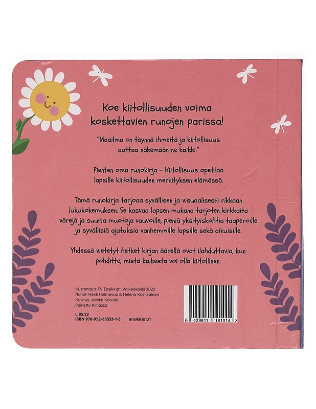 Kiitollisuus - Holmavuo, Heidi - Lastenkirjat - 10105386456 - 1