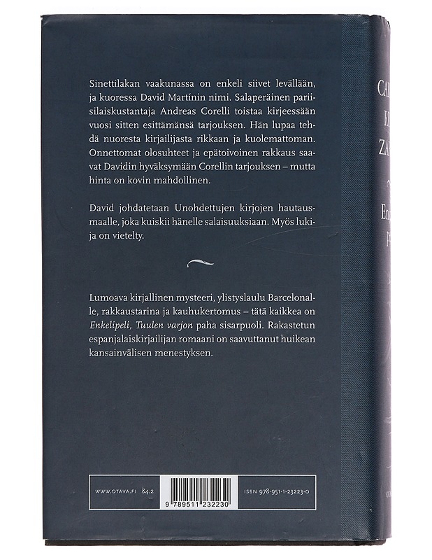 Enkelipeli - Ruiz Zafón, Carlos - Jännitys ja dekkarit - 10105386532 - 1