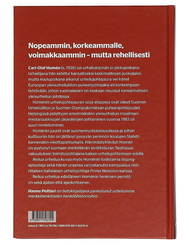 Reilua urheilua : Carl-Olaf Homén - Hannu Pelttari - Elämäkerrat ja muistelmat - 10105386566 - 1
