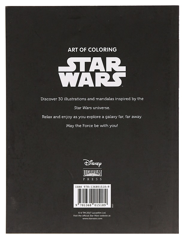 Art of Coloring: Star Wars: 30 images to inspire creativity - Lastenkirjat - 10105386585 - 1