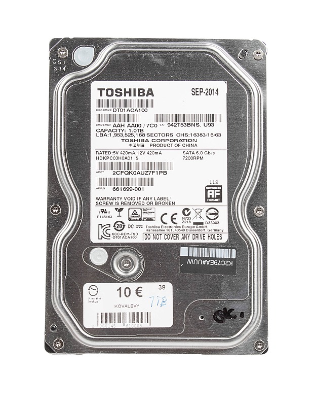 TOSHIBA DT01ACA100 kiintolevy - Tietokoneet - 10105386588 - 0