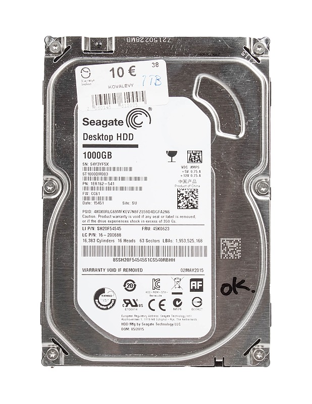 SEAGATE Desktop HDD ST1000DM003 Kiintolevy - Tietokoneet - 10105386669 - 0