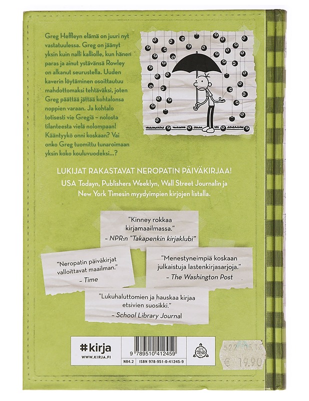 Neropatin päiväkirja 8: Kohtalo kolhii - Kinney, Jeff - Nuorten kirjat - 10105386770 - 1