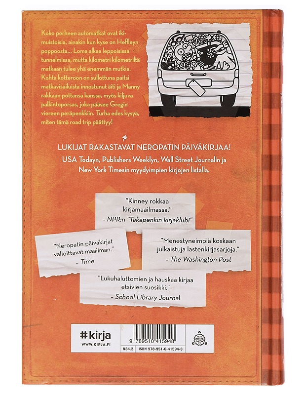 Neropatin päiväkirja 9: Reissussa rähjääntyy - Kinney, Jeff - Lastenkirjat - 10105386773 - 1