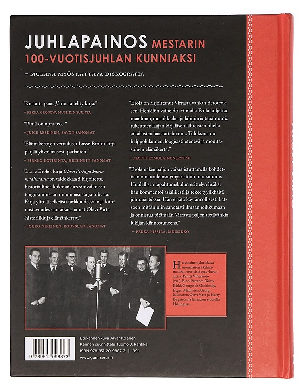 Olavi Virta ja hänen maailmansa - Lasse Erola - Historiakirjat - 10105386780 - 1