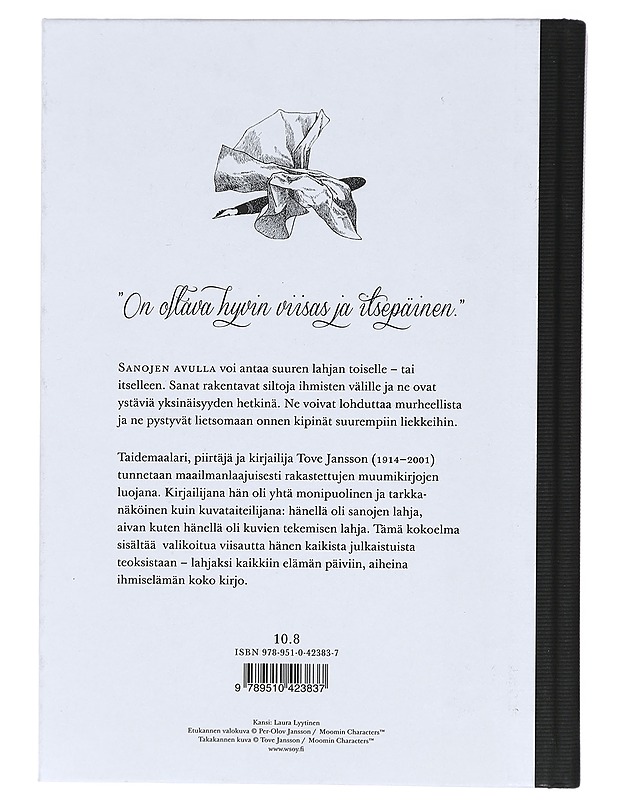 Sanojen lahja : valitut sitaatit - Jansson, Tove - Romaanit ja novellit - 10105386905 - 1