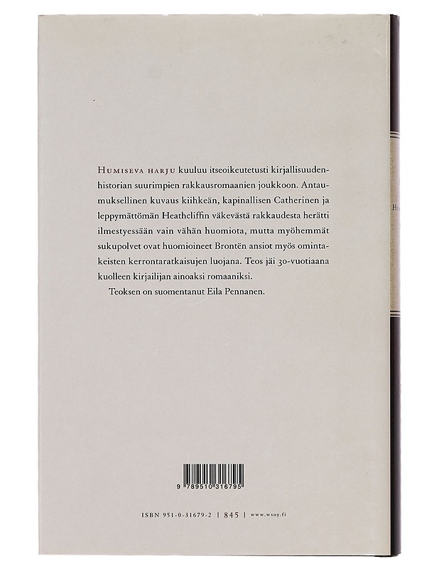 Humiseva harju - Brontë, Emily - Romaanit ja novellit - 10105386939 - 1
