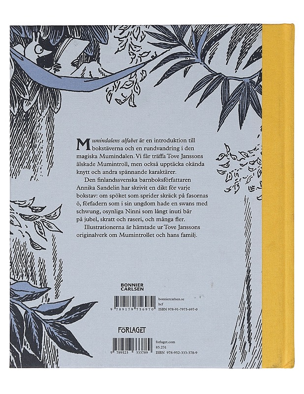 Mumindalens alfabet - Sandelin, Annika - Lastenkirjat - 10105386999 - 1