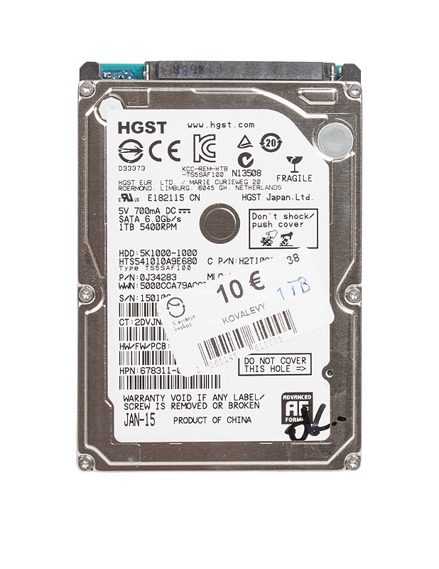 HGST HTS541010A9E680 kiintolevy - Tietokoneet - 10105387009 - 0