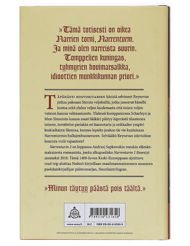 Narrenturm. Osa 2 - Sapkowski, Andrzej - Romaanit ja novellit - 10105387016 - 1