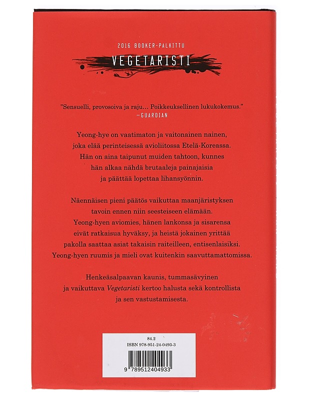 Vegetaristi - Han, Kang - Romaanit ja novellit - 10105387023 - 1