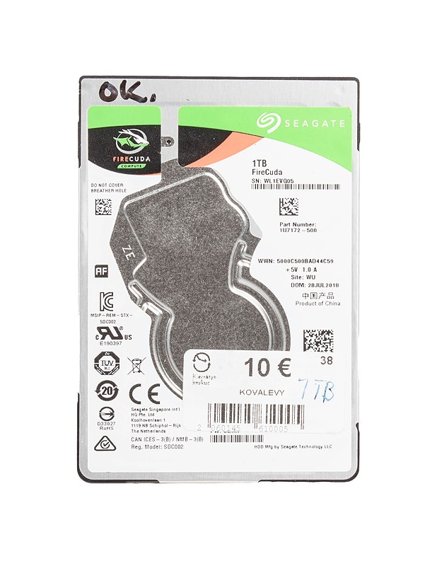 SEAGATE FIRECUDA 1TB kiintolevy - Tietokoneet - 10105387047 - 0