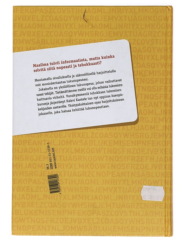 Nopean lukemisen opas - Kalevi Kantele - Tietokirjat ja oppaat - 10105387069 - 1