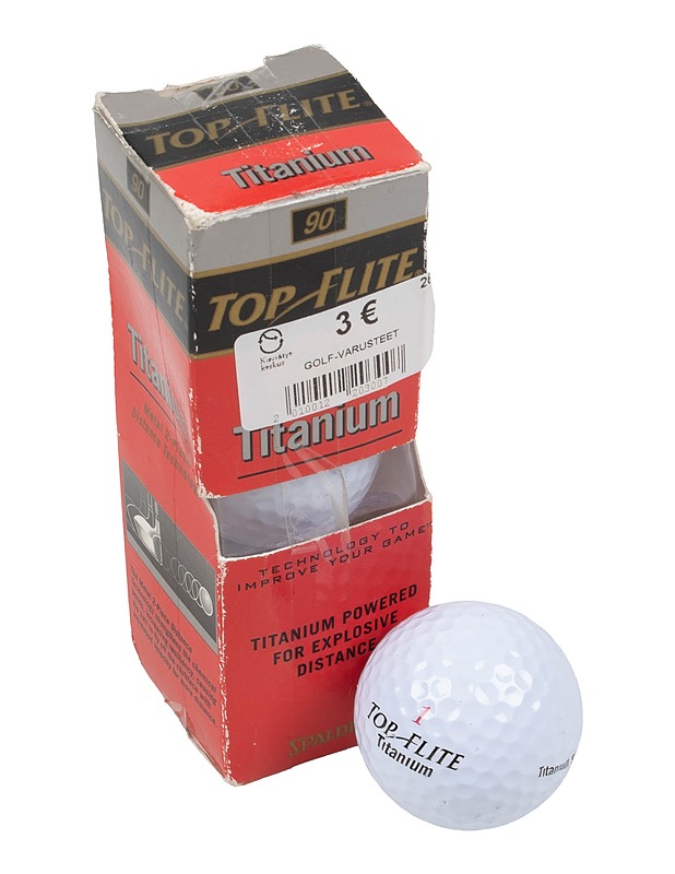 TOP ELITE Spalding Titanium golfpallo, 3 kpl - Golf - 10105387072 - 0