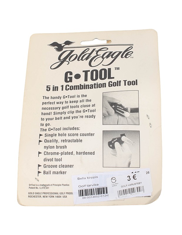 GOLD EAGLE G-Tool 5 in 1 Combination Golf tarvike - Golf - 10105387082 - 1