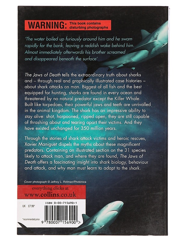 The Jaws of Death: Shark as Predator, Man as Prey - Maniguet, Xavier - Tietokirjat ja oppaat - 10105387119 - 1