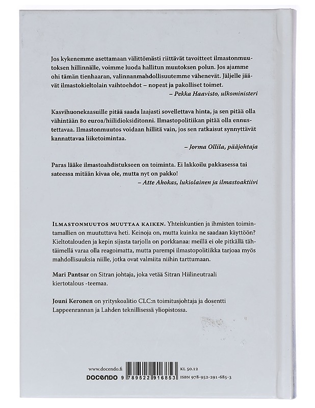Tienhaarassa : johtajuus ilmastonmuutoksen aikakaudella - Pantsar, Mari - Tietokirjat ja oppaat - 10105387198 - 1