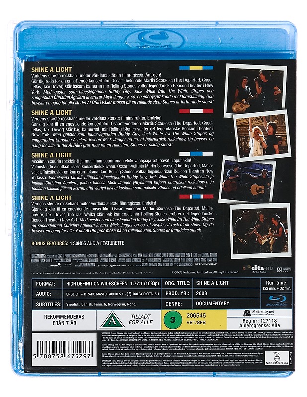 Shine All Right - Blu-Ray - Blu-ray-levyt - 10105387205 - 1