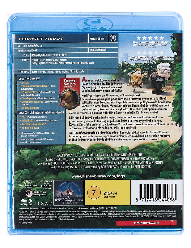 Up: Kohti Korkeuksia - Blu-Ray - Blu-ray-levyt - 10105387213 - 1