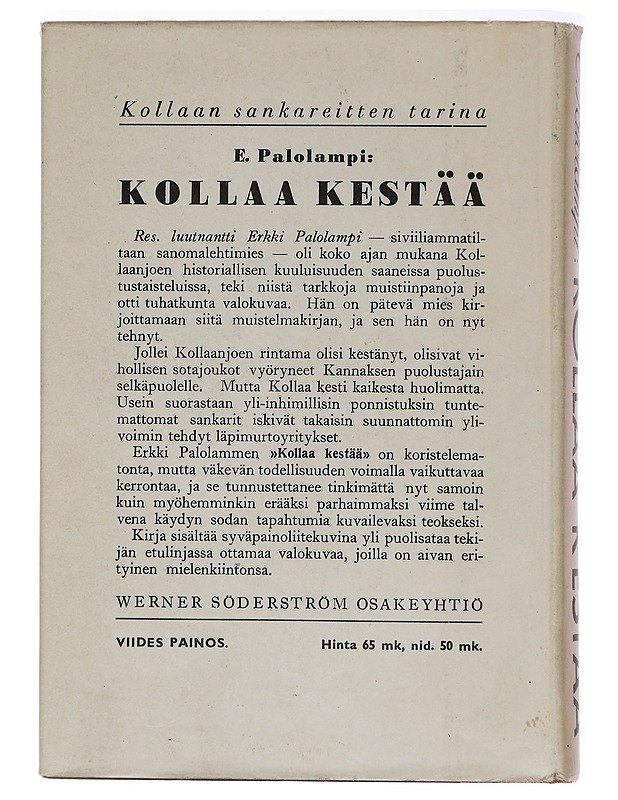 Kollaa kestää - E. Palolampi - Romaanit ja novellit - 10105387248 - 1