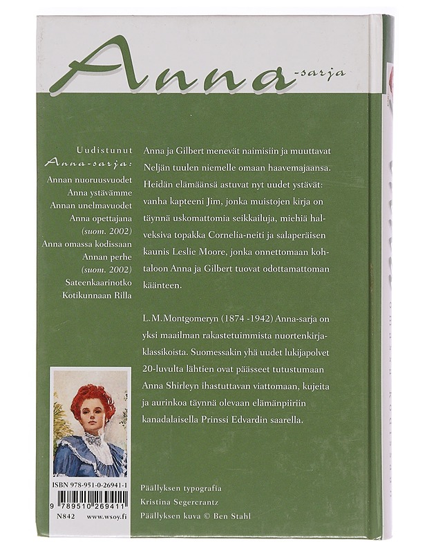 Anna omassa kodissaan - Montgomery, L. M. - Nuorten kirjat - 10105387252 - 1