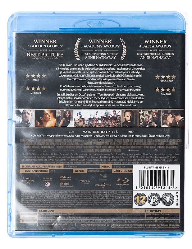 Les Miserables - Blu-Ray - Blu-ray-levyt - 10105387268 - 1