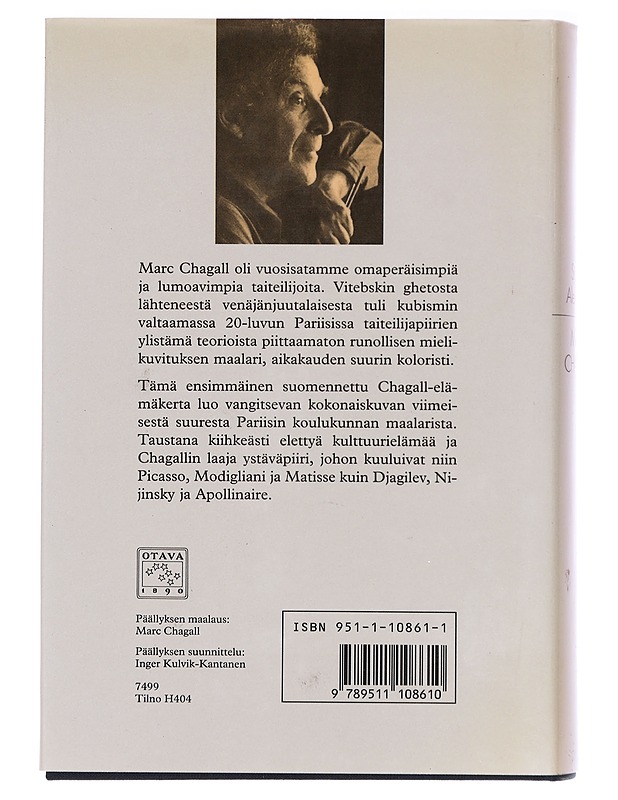 Marc Chagall - Alexander, Sidney - Elämäkerrat ja muistelmat - 10105387274 - 1