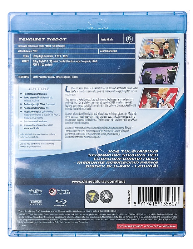 Riemukas Robinsonin Perhe - Blu-Ray - Blu-ray-levyt - 10105387291 - 1