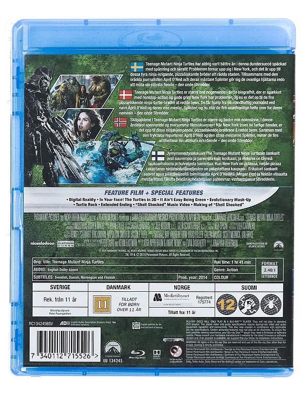 Teenage Mutant Ninja Turtles - Blu-Ray - Blu-ray-levyt - 10105387304 - 1