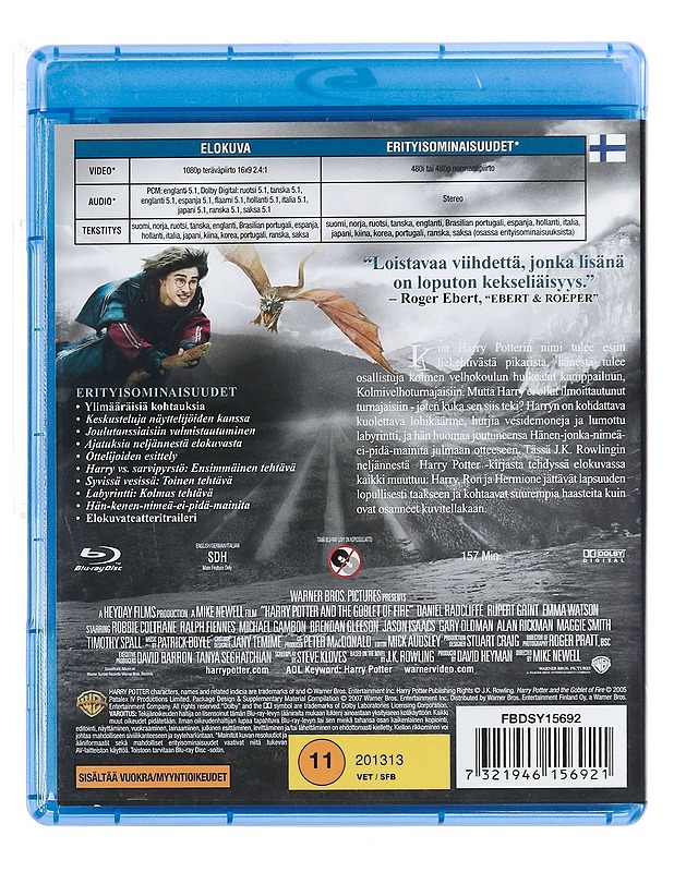 Harry Potter ja liekehtivä pikari - Blu-Ray - Blu-ray-levyt - 10105387355 - 1