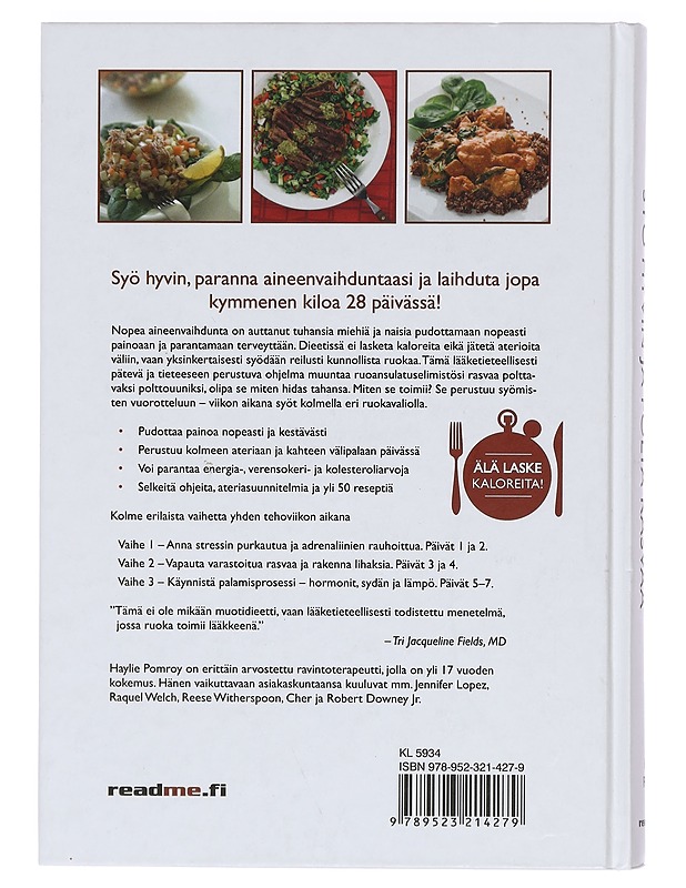 Nopea aineenvaihdunta : syö hyvin ja polta rasvaa - Pomroy, Haylie - Ruokakirjat - 10105387384 - 1