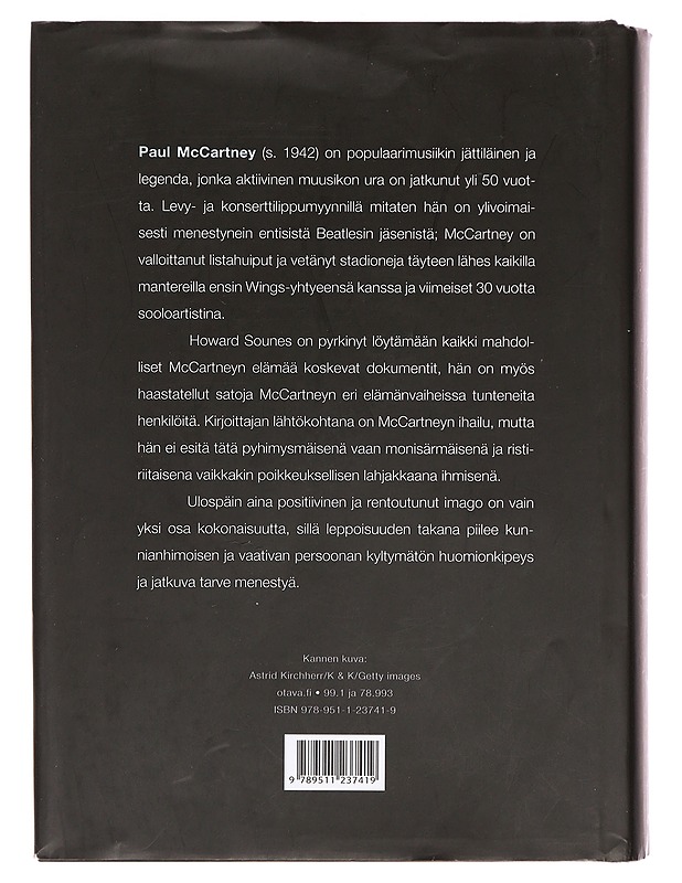 Paul McCartney - Sounes, Howard - Elämäkerrat ja muistelmat - 10105387509 - 1