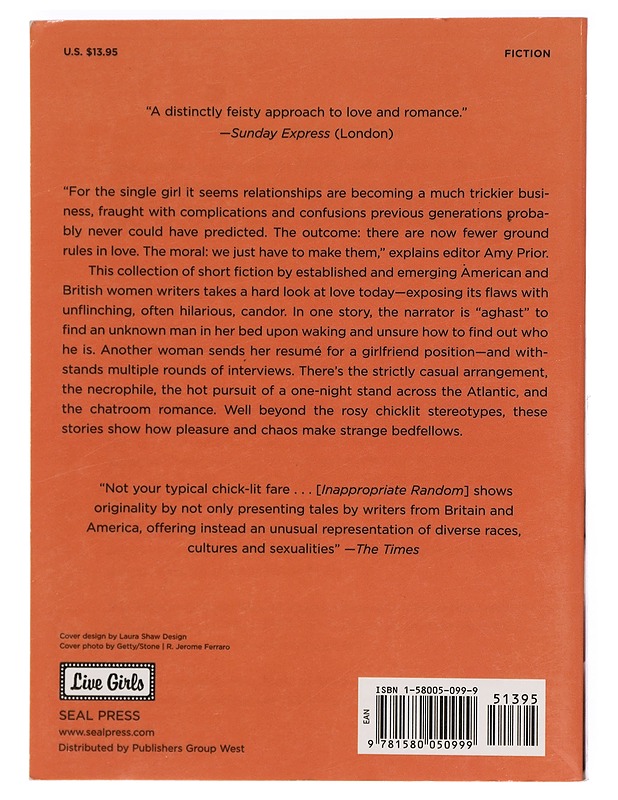 Inappropriate Random: stories on Sex and Love - Amy Prior K-18 - Romaanit ja novellit - 10105387515 - 1