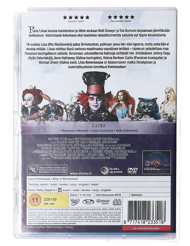 Liisa Ihmemaassa - DVD - DVD-elokuvat - 10105387546 - 1