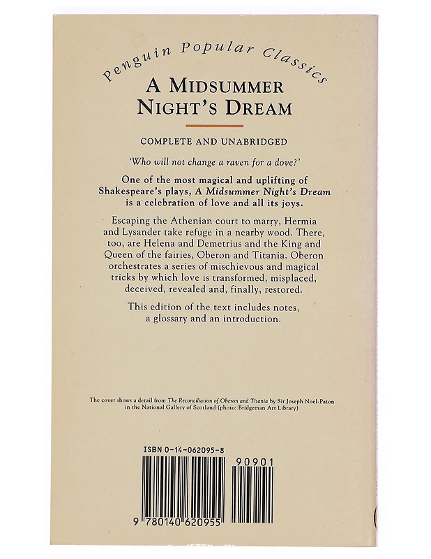A Midsummer night's dream - Shakespeare, William - Romaanit ja novellit - 10105387549 - 1