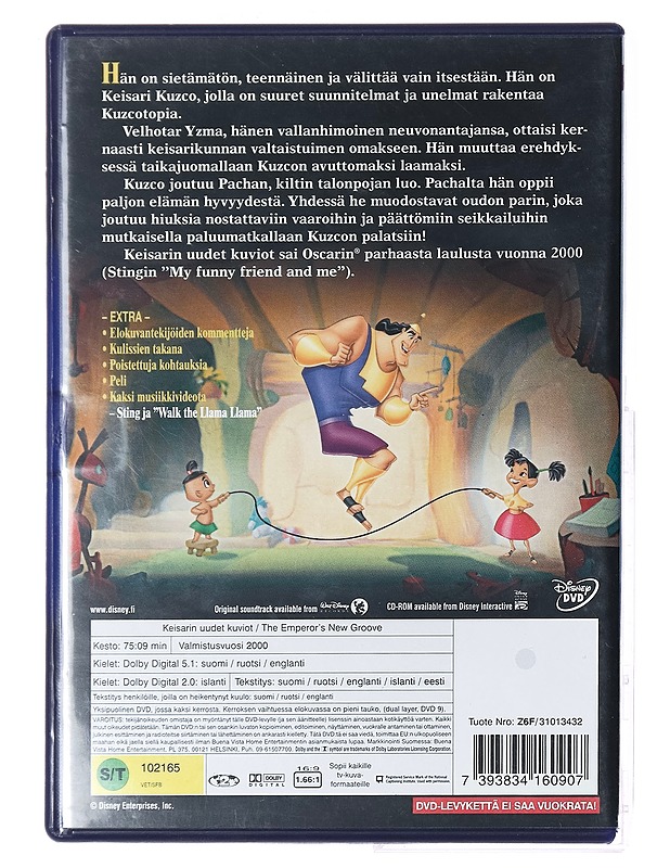 Keisarin uudet kuviot - DVD - DVD-elokuvat - 10105387562 - 1